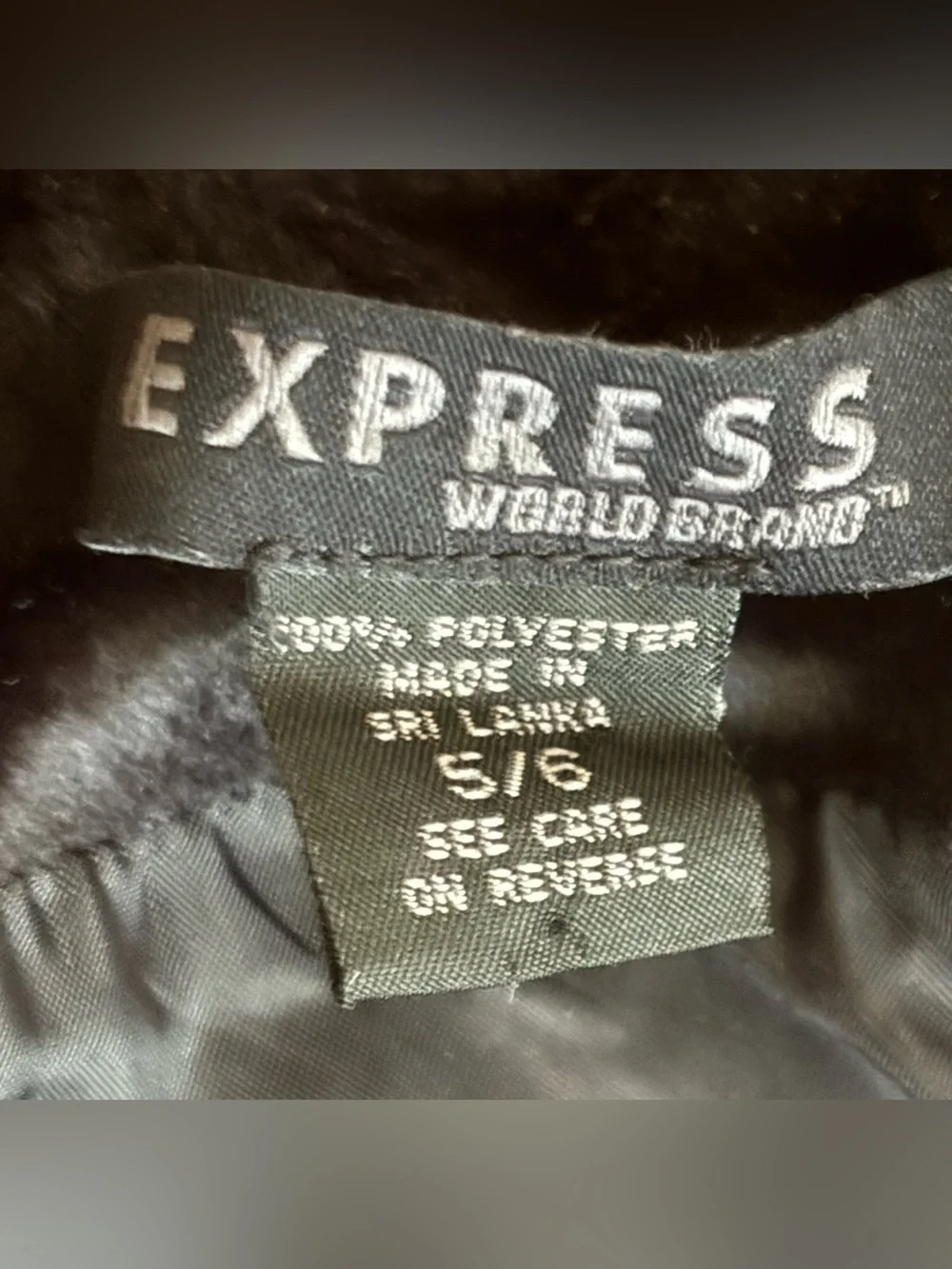 Express World Brand Soft Black Velvet Pencil Skirt Juniors Size 5/6 Vintage Y2K